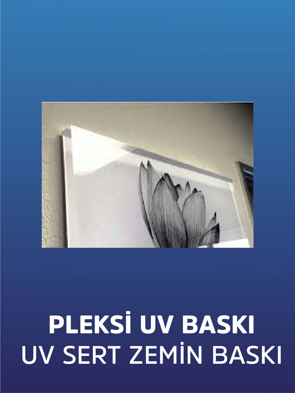 Pleksi Üzerine UV Baskı Tabela